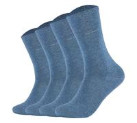 Camano Unisex Socks - Soft Socks, Plain, 4 Pack