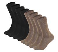 Camano Unisex Socks - Soft Socks, Solid Color, 8 Pack