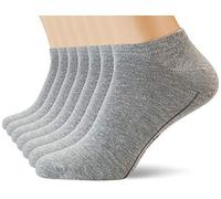 Camano Unisex Trainer Socks Unisex for Men and Women Breathable Comfortable Elastic High Cotton Content Soft Waistband Pack of 7, Grey (light grey melange 9300), 39-42