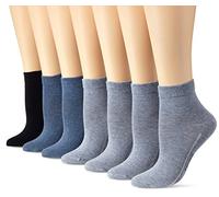 Camano Women's ankle socks (pack of 7) - Blue - 2.5/5