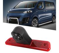 Cámara de visión trasera para coches con función HD resistente al agua, cámara de visión trasera con luz de freno integrada, monitor de visión trasera de 12 V adecuado para