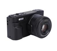 Cámara digital, enfoque automático con zoom óptico HD de 5K, pantalla abatible de 2,8 pulgadas y 180°, cámara de viaje, pantalla abatible de cámara digital para fotografía, (Black)