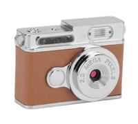 Cámara digital vintage, mini cámara con llavero, mini cámara digital, gran angular 1080P, tipo C, pantalla a color para la vida en el campus, celebraciones de festivales (Brown)