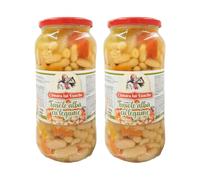 Camara Lui Enache Fasole Alba Cu Legume 540G White Beans with Vegetables The Taste of Tradition Ready to Serve Product of Romania Pack of 2