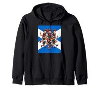 Camaraderie Of A Raucous Rugby Squad Zip Hoodie