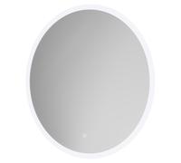 Camargo Round Illuminated Dimmable LED Mirror with Demister and Touch Sensor | Glass/Aluminium | 600mm