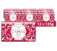 Camay Classic Soap Bar | Moisturising & Scented Beauty Bar for All Skin Types | Refreshing Gentle Cleanser Bath Soap w/Sensual Floral Scent for Hydrating, Smooth & Radiant Skin | 125g, Pack of 12