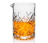 Cambareign Cocktail Mixing Glass, 550ml Crystal Martini Stirring Glass, Bar Mixing Jug with Thick Bottom & Wide Spout for Whiskey Manhattan Martini