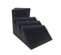 Cambik Wedge Acoustic Foam Corner Panels - 12" x 12" x 24" - Soundproofing Panels for Music Studio, Echo Control Wall Panels, Home DIY 4 Pack