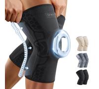 CAMBIVO 2-Pack Knee Support Men with Thickened Patella Gel Pad and Side Stabilizers Knee Brace for Women Arthritis Knee Compression Sleeve for Knee Pain Relief, Running, Workout, Daily Use (Black, M)