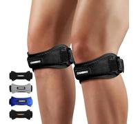 CAMBIVO 2 Pack Patella Tendon Knee Strap for Meniscus Tear & Osgood Schlatters Relief - Adjustable Knee Support for Running Stability, Jumper's Knee, Hiking & Gym Squats