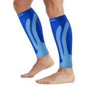 CAMBIVO 2 Pairs Calf Compression Sleeve Men & Women, Shin Splints Support and Calf Support Sleeves, Compression Leg Socks for Running Sports, Flight, Hiking,Cycling