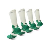 CAMBIVO 2 Pairs Compression Running Socks for Men and Women, Moisture Wicking Athletic Crew Socks with Arch Support, Cushioned Sole & 10-15 mmHg Support for Running, Jogging, Marathon Training