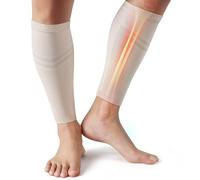 CAMBIVO Calf Compression Sleeve Men and Women, Footless Compression Socks for Calf Support, Shin Splints Support, Running, Sports, Flight, Hiking, Marathon(PAIR)