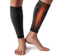 CAMBIVO Calf Compression Sleeve Men and Women, Footless Compression Socks for Calf Support, Shin Splints Support, Running, Sports, Flight, Hiking, Marathon(PAIR)