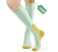 CAMBIVO Compression Socks 3 Pairs for Men & Women, 20-30 mmHg Flight Socks