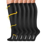 CAMBIVO Compression Socks for Men and Women 3 Pairs, 20-30 mmHg Flight Socks Stockings for Ankle/Calf Support, Running, Flying, Pregnancy & Maternity, Airplane Travel Essentials