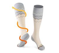 CAMBIVO Compression Socks for Women and Men, 15-20 mmHg Flight Socks for Women, Running Socks for Travel Essentials, Sports, Yoga, Workouts, Pregnancy, Work, Nurse