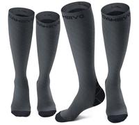 CAMBIVO Compression Socks for Women & Men 2 Pairs, Flight Socks Compression Stockings Running Socks for Calf & Ankle Support, Sports, Flying, Maternity Pregnancy, Nurses, Travel