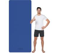 CAMBIVO Extra Long Yoga Mat for Tall Yogis - 213x81cm XL TPE Exercise Mat for Professional Practice for Stretching & Planks - Non-Slip Fitness Mat with Carrying Strap Included (Blue)