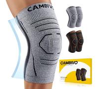 CAMBIVO Innovative Knee Brace with Detachable Side Stabilizers for Flexible Knee Support Men and Women, Knee Sleeves with Red Dot Awarded Design for Arthritis Pain Relief, Running Daily Wear