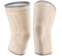 CAMBIVO Knee Support Men/Women 2 Pack, Knee Brace Compression Knee Sleeves for Running, Gym, Weight Lifting, Hiking, Walking, Sports, Volleyball