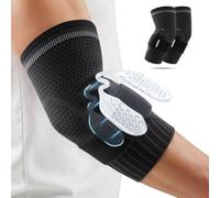 CAMBIVO Tennis Elbow Brace with Dual Gel Pads, Adjustable Forearm Compression Support for Tennis & Golfer’s Elbow, Sports and Work, 1 Pair