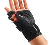 CAMBIVO Wrist Supports with Thumb Splint, Wrist Splint with Adjustable Straps, Breathable Thumb Support for Arthritis De Quervain's Tenosynovitis, Sprains, Fits Right or Left Hand（Black, S/M）