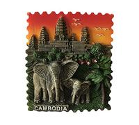 Cambodia 3D Refrigerator Magnet,Tourist Souvenirs,Fridge Magnet,Home and Kitchen Decoration,promotion gift