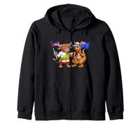 Cambodia Australia Flag Cambodian Australian Roots Zip Hoodie
