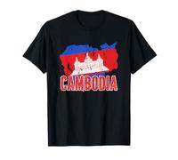 Cambodia Cambodian Flag Day Khmer Temple Angkor Wat T-Shirt