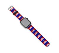 Cambodia Cambodian Flag Novelty Silicone Bands Compatible with IWatch Soft Waterproof Watchbands Strap