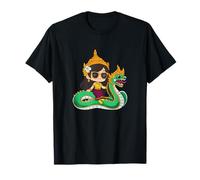 Cambodia Cambodian Woman Khmer Girl Apsara Naga Snake T-Shirt