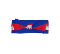 Cambodia Flag All-over printed baby bow headband matches any outfit for babies, toddlers and kids