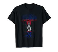 Cambodia Flag Cambodian Pride DNA Tree Cambodian Roots Value Graphic T-Shirt, Men, Black, S