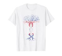 Cambodia Flag Cambodian Pride DNA Tree Cambodian Roots Value Graphic T-Shirt, Men, White, S