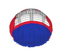 Cambodia Flag Hair Cap For Shower, Waterproof Hair Shower Caps For Long Hair, Non-Slip Cute Shower Cap