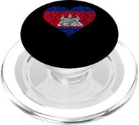Cambodia Flag Heart Cambodian Roots Cambodian Pride PopSockets PopGrip for MagSafe