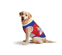 Cambodia Flag Large Dog Vest Pure Cotton Breathable | Anti-Shedding Tank Top for Golden Retriever, Labrador, Husky | Comfortable Sleeveless Shirt for Large Breed Dogs, Outdoor Walking 4X-Large
