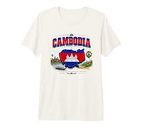 Cambodia Flag Tshirt, Cambodian Tshirt, Cambodia Flag Premium T-Shirt