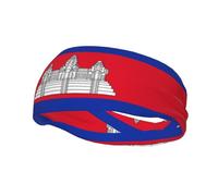 Cambodia Flag Versatile Sports Sweatband - Stretchable and Moisture-Wicking Headband for Yoga,Fitness,Basketball