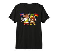 Cambodia Germany Flag Cambodian German Roots Premium T-Shirt