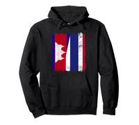 Cambodia Thailand Half Flag Cambodian Thai Roots Pullover Hoodie