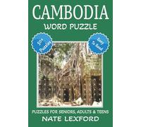 Cambodia Word Search Puzzle Book: Word Searches with Easy to Read Print about Cambodia, Kampuchea, South East Asia and more | 6x9 inches, 110 pages ... Gifts for Vacations, Holidays and Free Times
