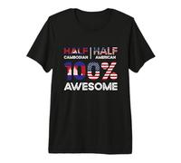 Cambodian American Patriot USA Grown Cambodia US Flag Premium T-Shirt