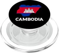 Cambodian Flag Map Cambodian Pride Cambodian Roots Cambodia PopSockets PopGrip for MagSafe