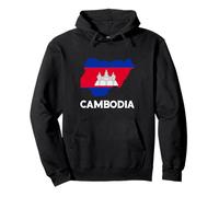 Cambodian Flag Map Cambodian Pride Cambodian Roots Cambodia Pullover Hoodie