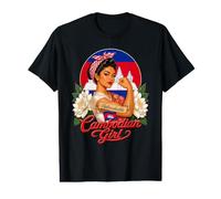 Cambodian Girl Cambodia Flag Pride Woman Roots Value Graphic T-Shirt