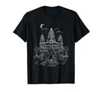 Cambodian Khmer Angkor Wat Ancient Historical Map T-Shirt