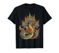 Cambodian Naga Serpent Khmer Myth Legend Art T-Shirt